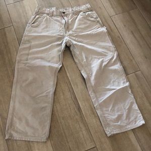 tan Carhart cargo pants